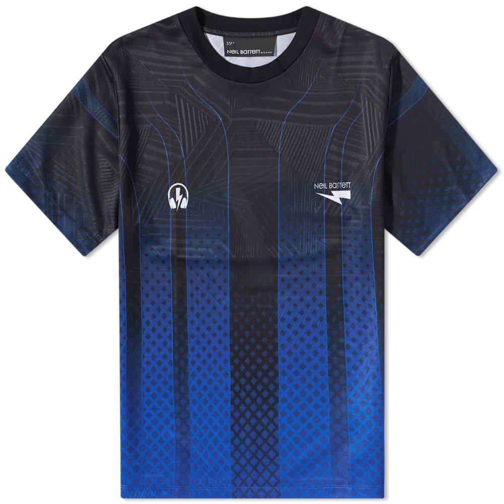 Neil Barrett Sonic Bolt Thunderbolt Football T-Shirt by NEIL BARRETT