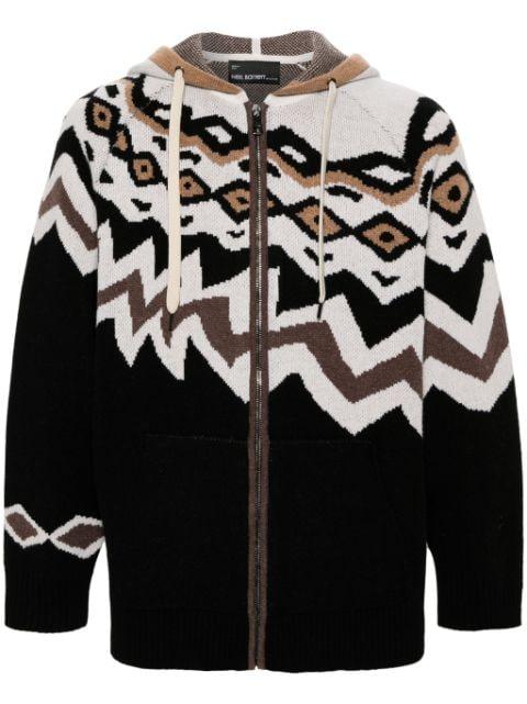Norway knitted hoodie by NEIL BARRETT