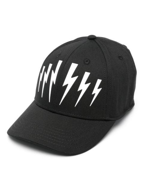 Thunderbolt-print cap by NEIL BARRETT