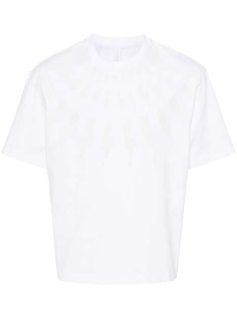 Thunderbolt-print cotton T-shirt by NEIL BARRETT