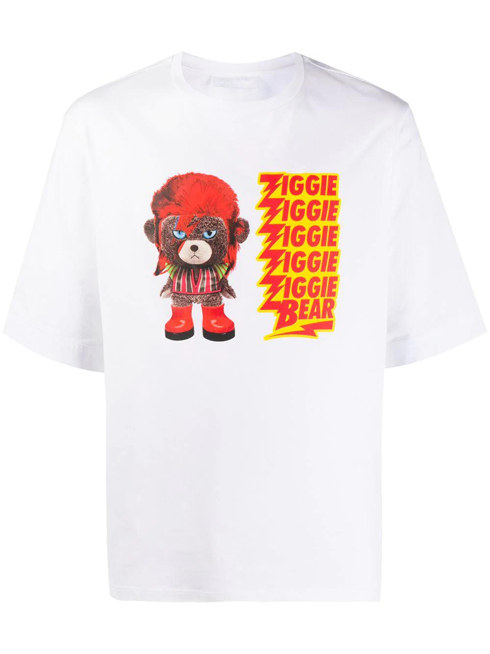 Ziggie bear print cotton T-shirt by NEIL BARRETT