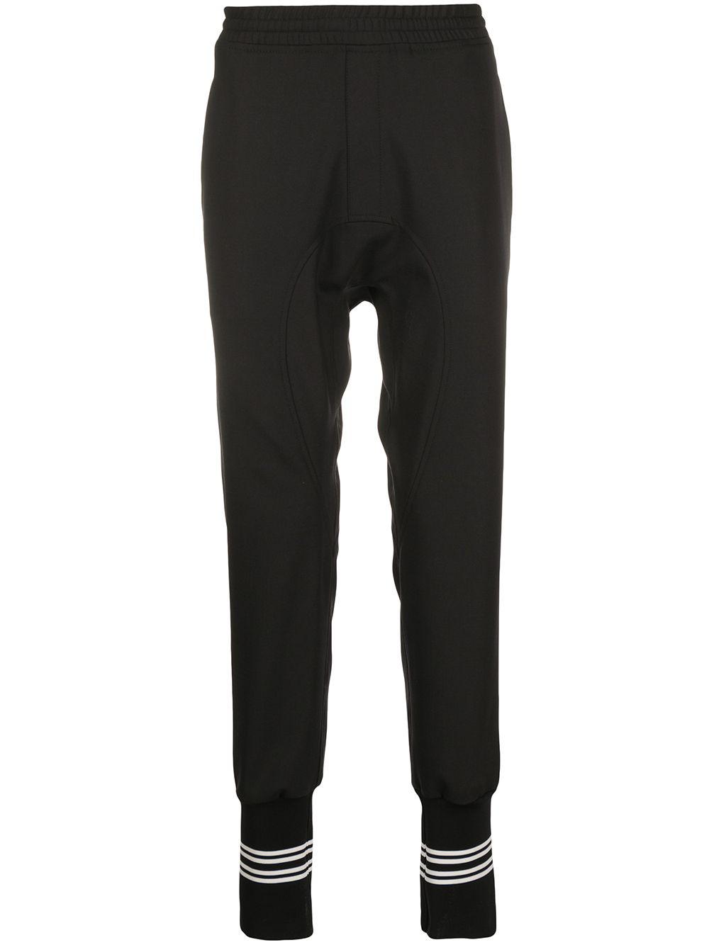 double stripe ribbed track trousers by NEIL BARRETT