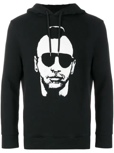 face print hoodie by NEIL BARRETT
