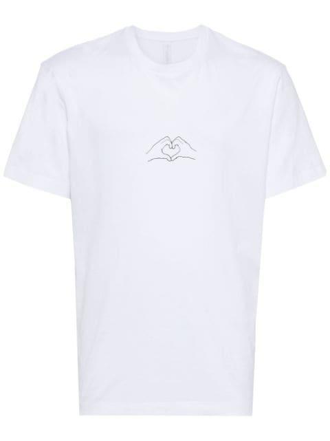 graphic-print cotton t-shirt by NEIL BARRETT