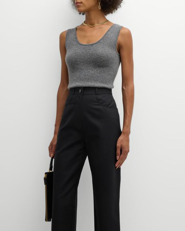 Cashmere Basic Tank Top by NEIMAN MARCUS CASHMERE COLLECTION