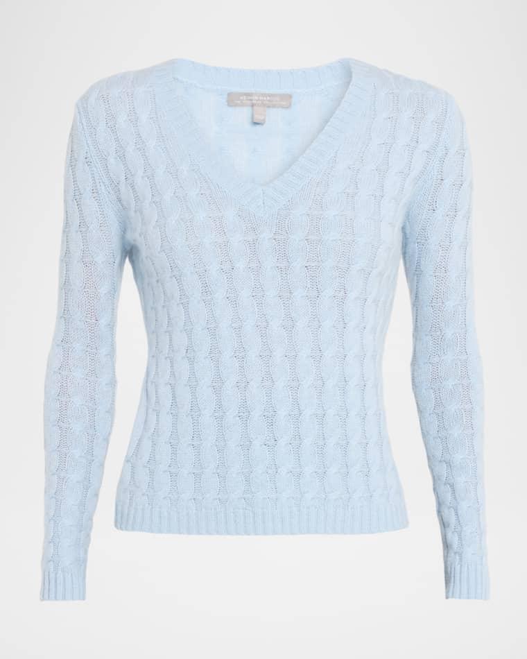 Cashmere Cable-Knit Sweater by NEIMAN MARCUS CASHMERE COLLECTION