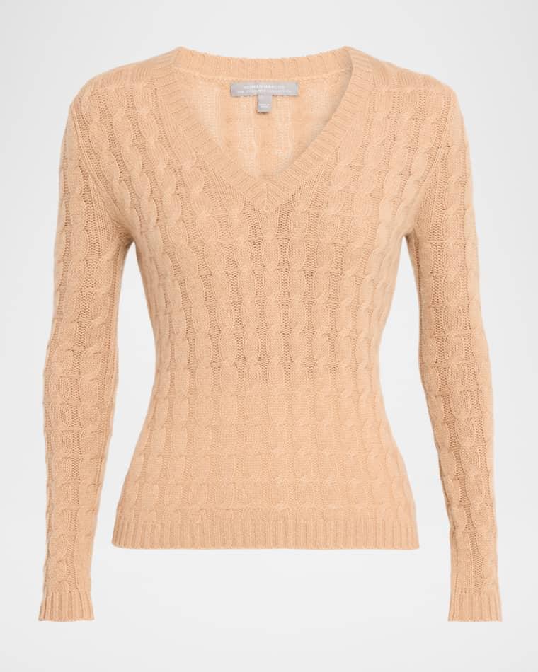 Cashmere Cable-Knit Sweater by NEIMAN MARCUS CASHMERE COLLECTION