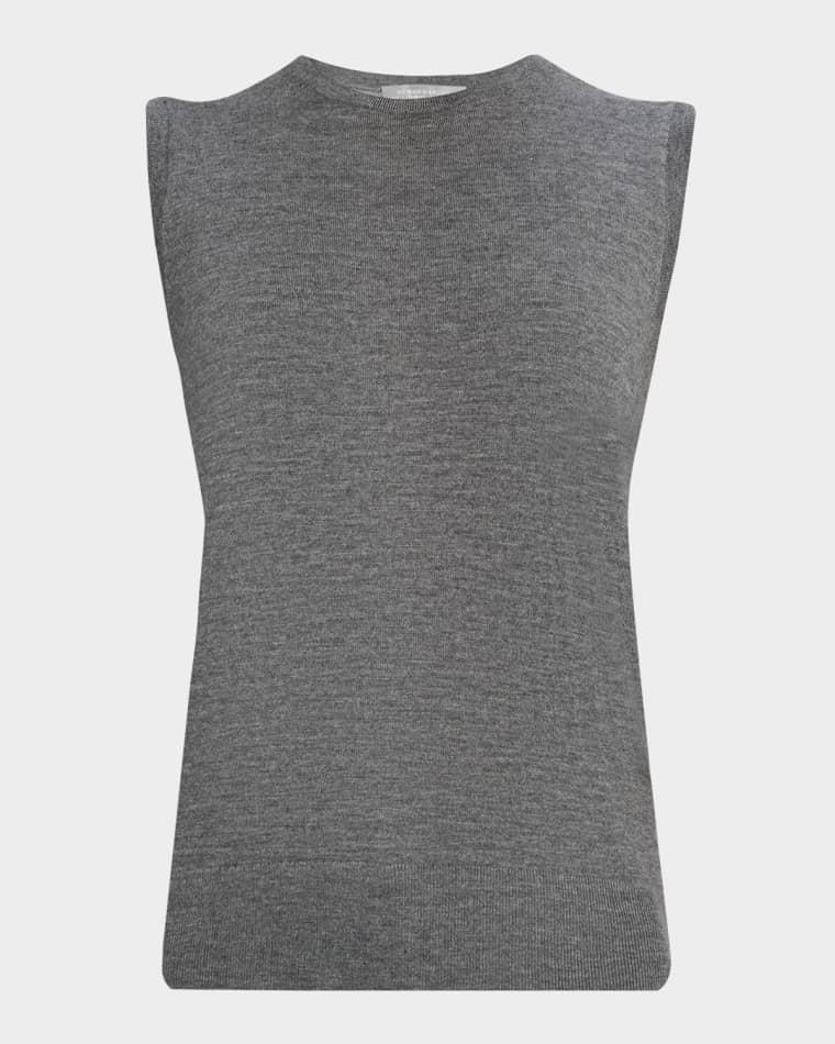 Superfine Cashmere Sleeveless Shell by NEIMAN MARCUS CASHMERE COLLECTION