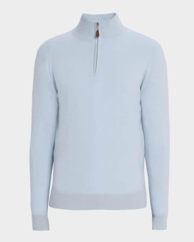 Men's Cashmere Quarter-Zip Sweater by NEIMAN MARCUS