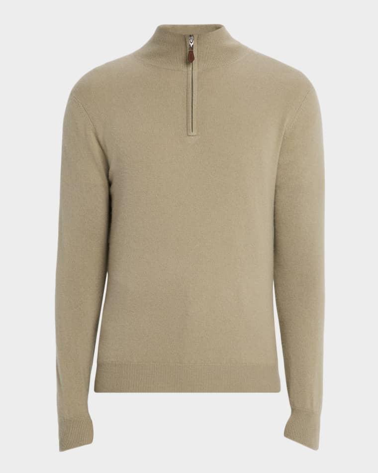 Men's Cashmere Quarter-Zip Sweater by NEIMAN MARCUS