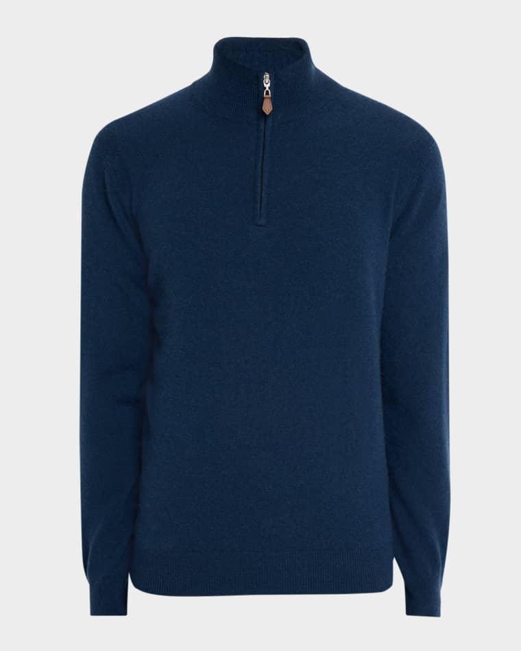 Men's Cashmere Quarter-Zip Sweater by NEIMAN MARCUS