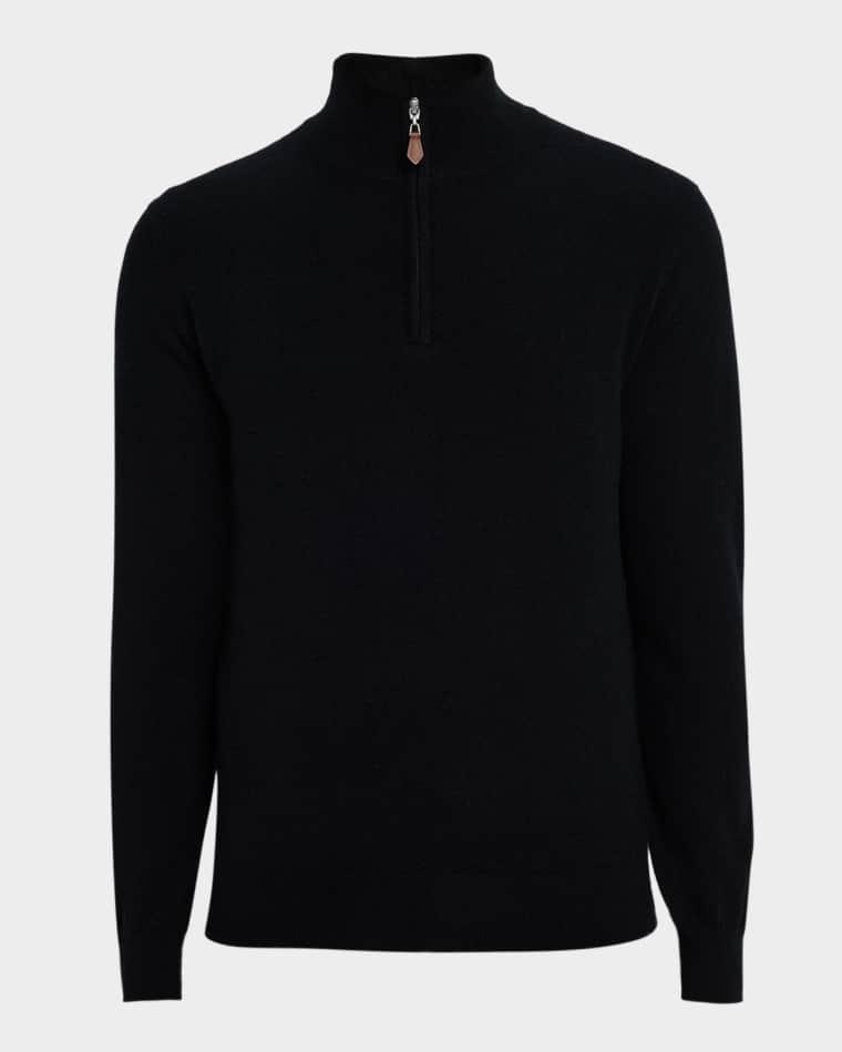 Men's Cashmere Quarter-Zip Sweater by NEIMAN MARCUS