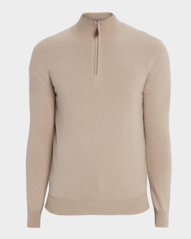 Men's Cashmere Quarter-Zip Sweater by NEIMAN MARCUS
