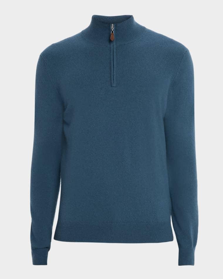 Men's Cashmere Quarter-Zip Sweater by NEIMAN MARCUS