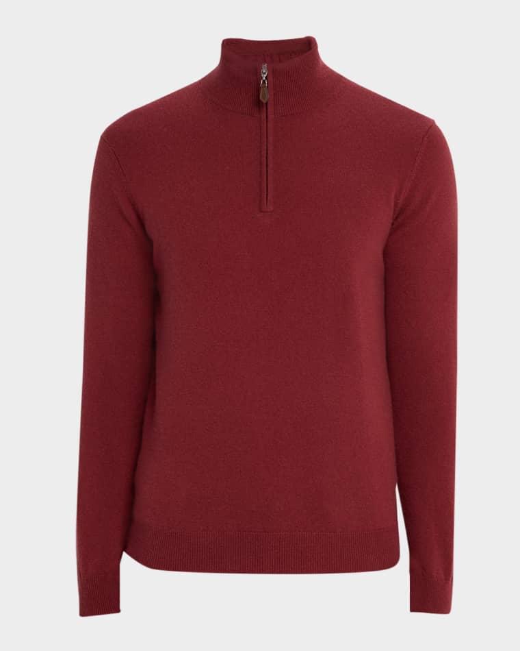 Men's Cashmere Quarter-Zip Sweater by NEIMAN MARCUS