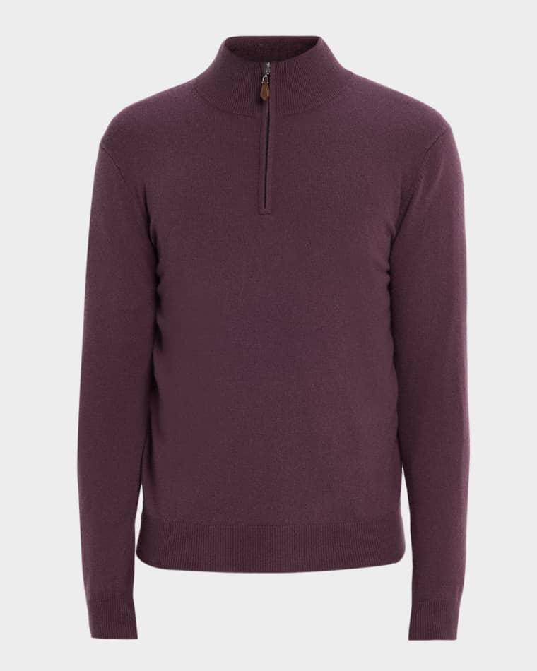 Men's Cashmere Quarter-Zip Sweater by NEIMAN MARCUS