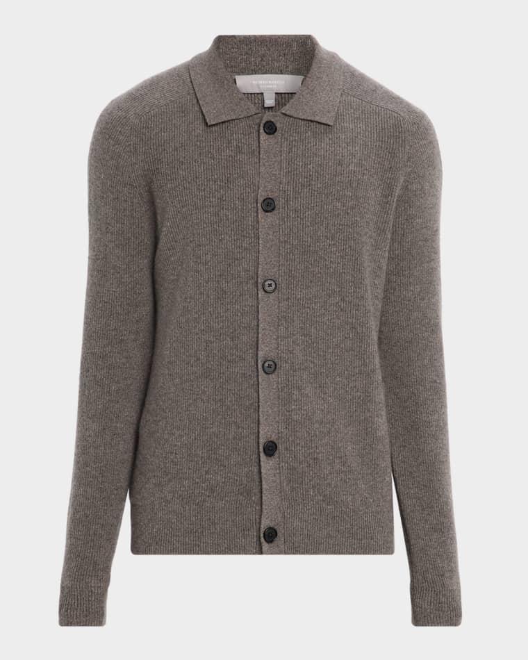 Men's Cashmere Rib Knit Overshirt by NEIMAN MARCUS