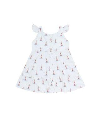 Girl's Lighthouse Print Ruffle Dress - Baby by NELLAPIMA