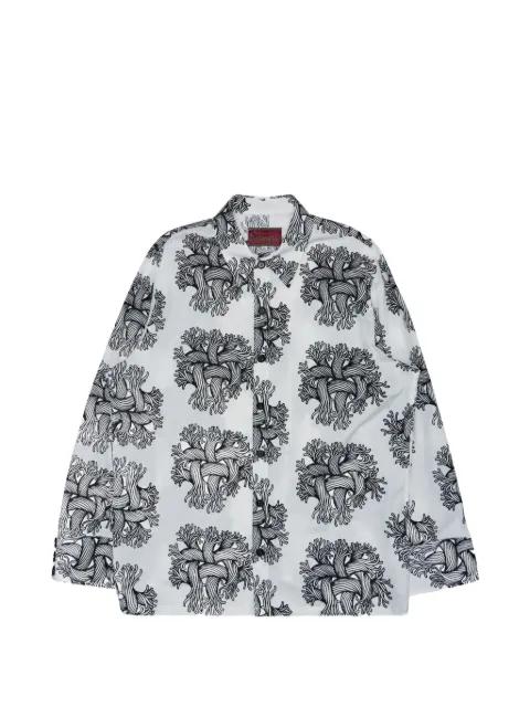 rope-print shirt by NEMEN
