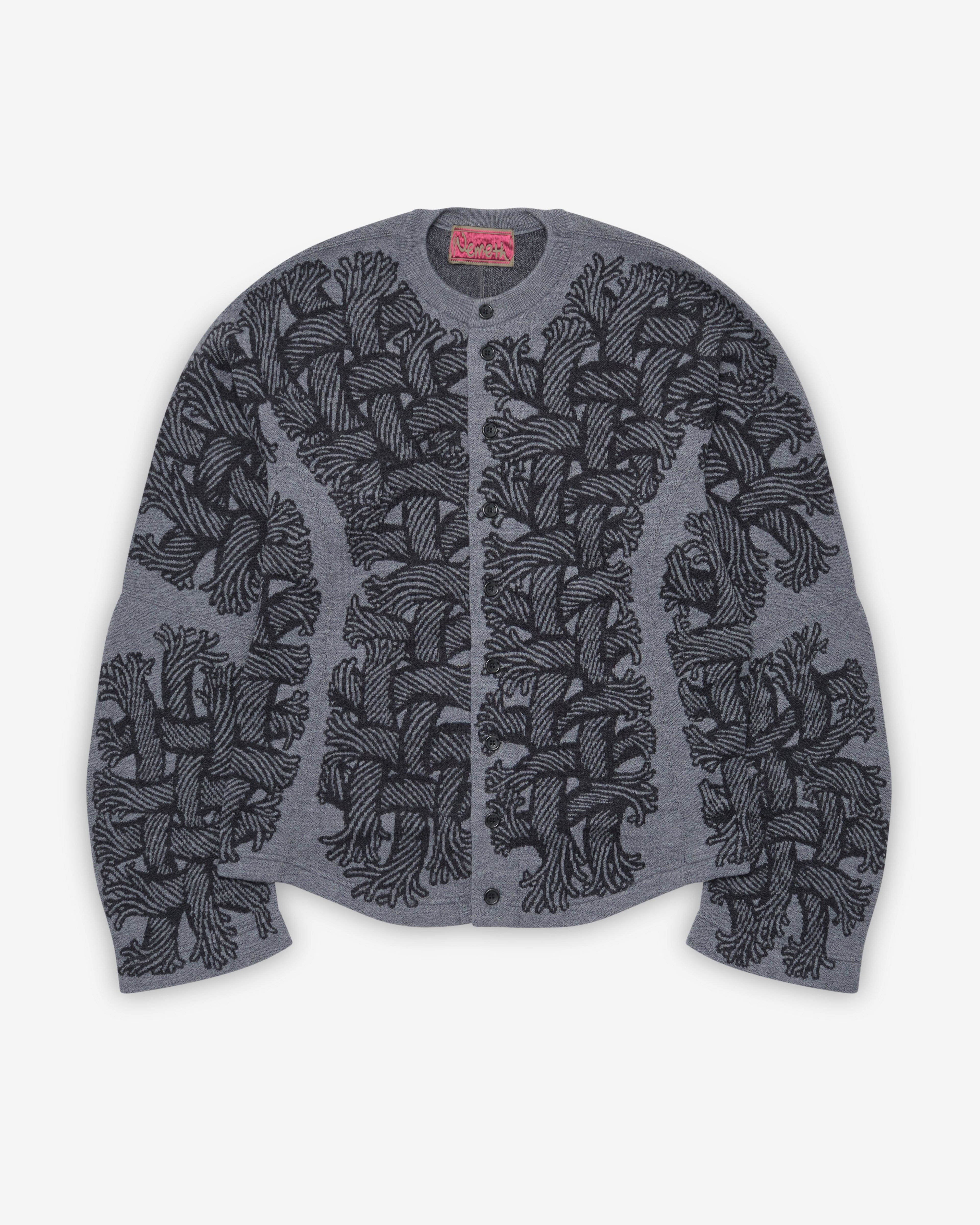 Christopher Nemeth - Men's Cardigan - (Light Grey) by NEMETH
