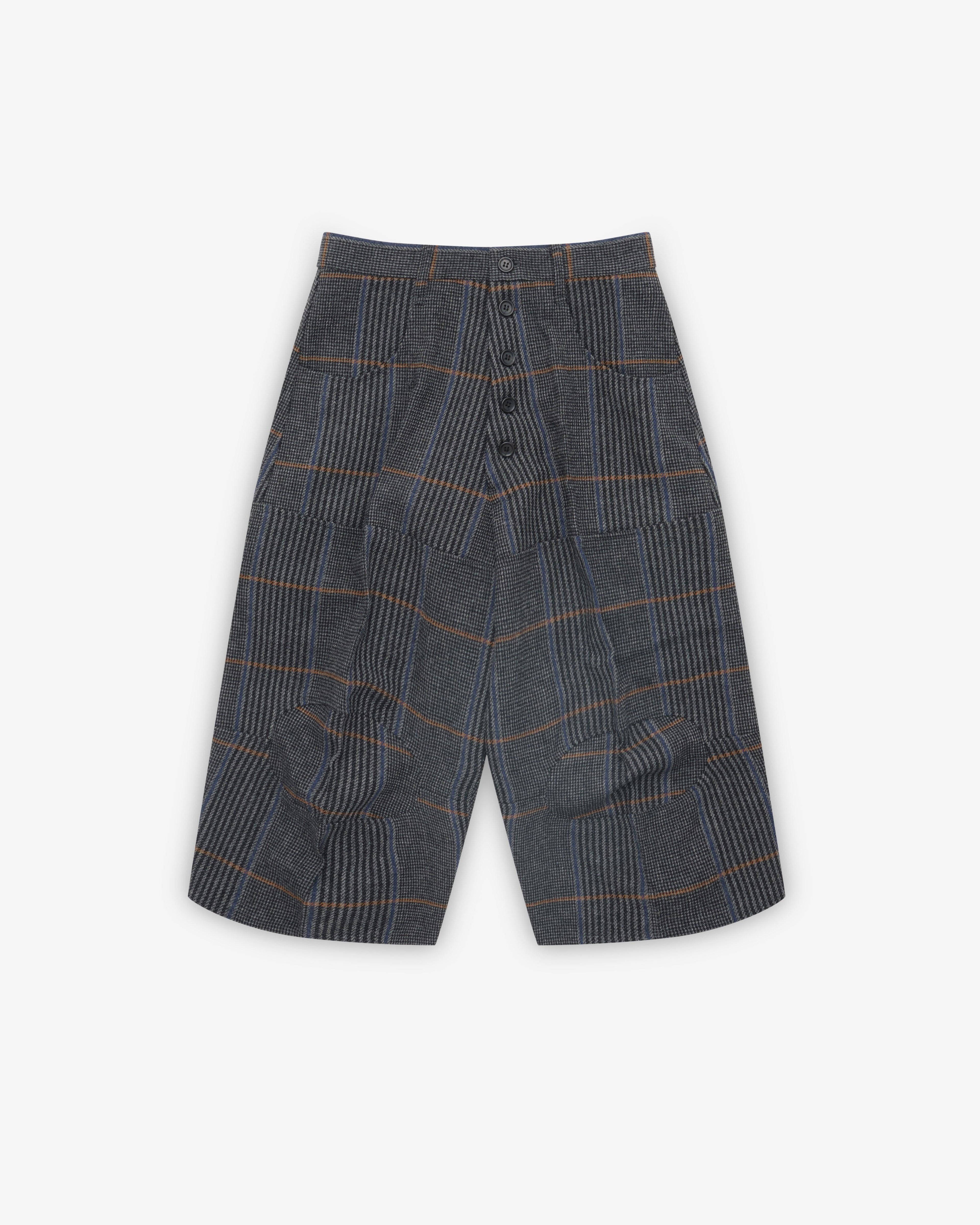 Christopher Nemeth - Men's Check Trousers - (Grey) by NEMETH