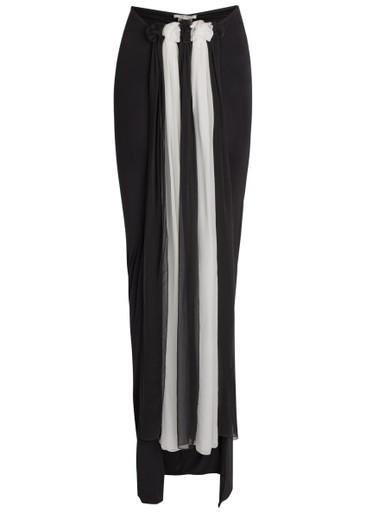 Colour-blocked stretch-jersey maxi skirt by NENSI DOJAKA