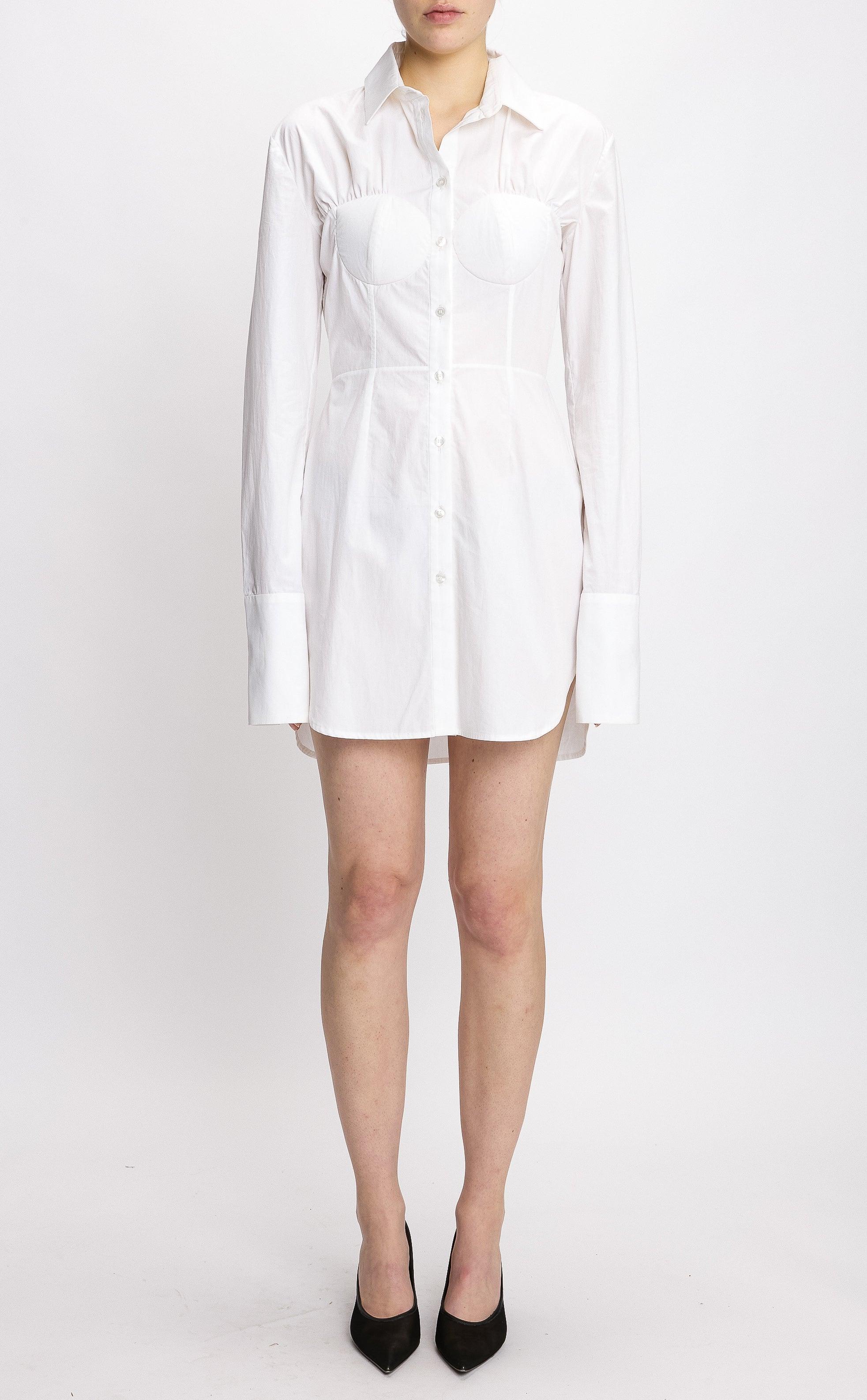 DELPHINE POPLIN CHEMISE DRESS by NENSI DOJAKA