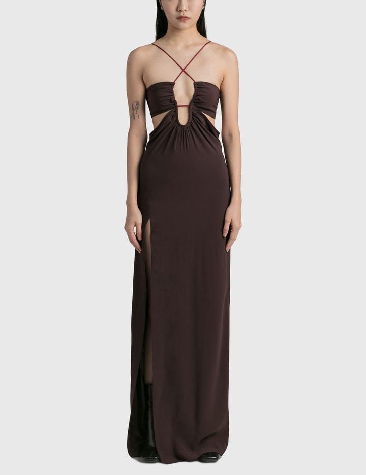 Front Key-Hole Floor Length Dress by NENSI DOJAKA