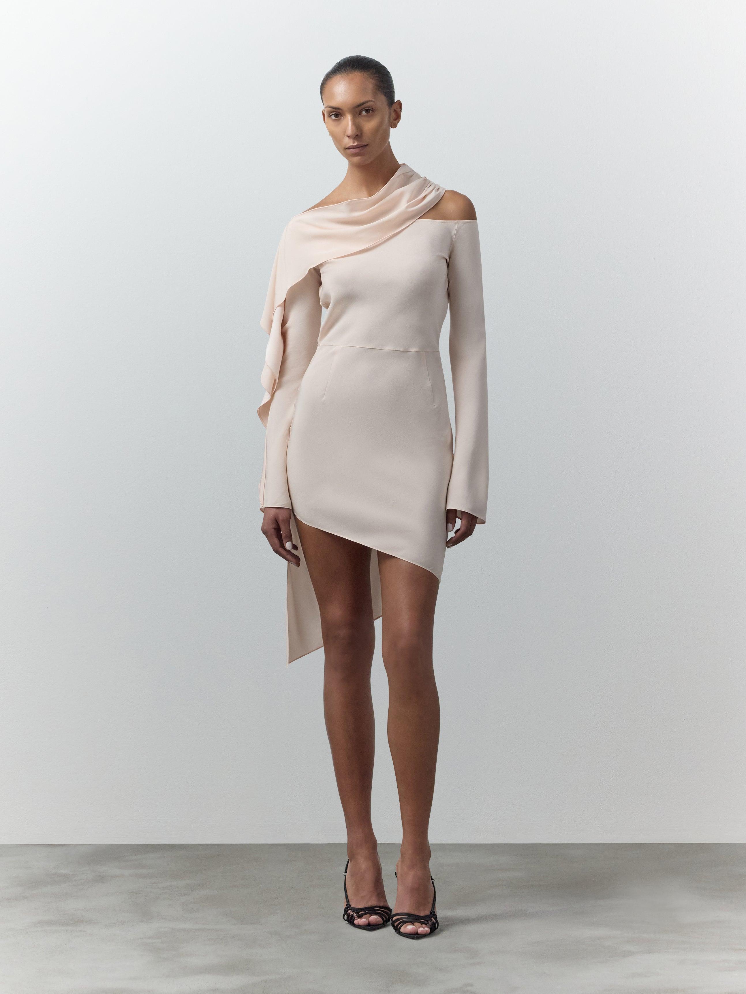 Lilia Asymmetric Mini Dress by NENSI DOJAKA