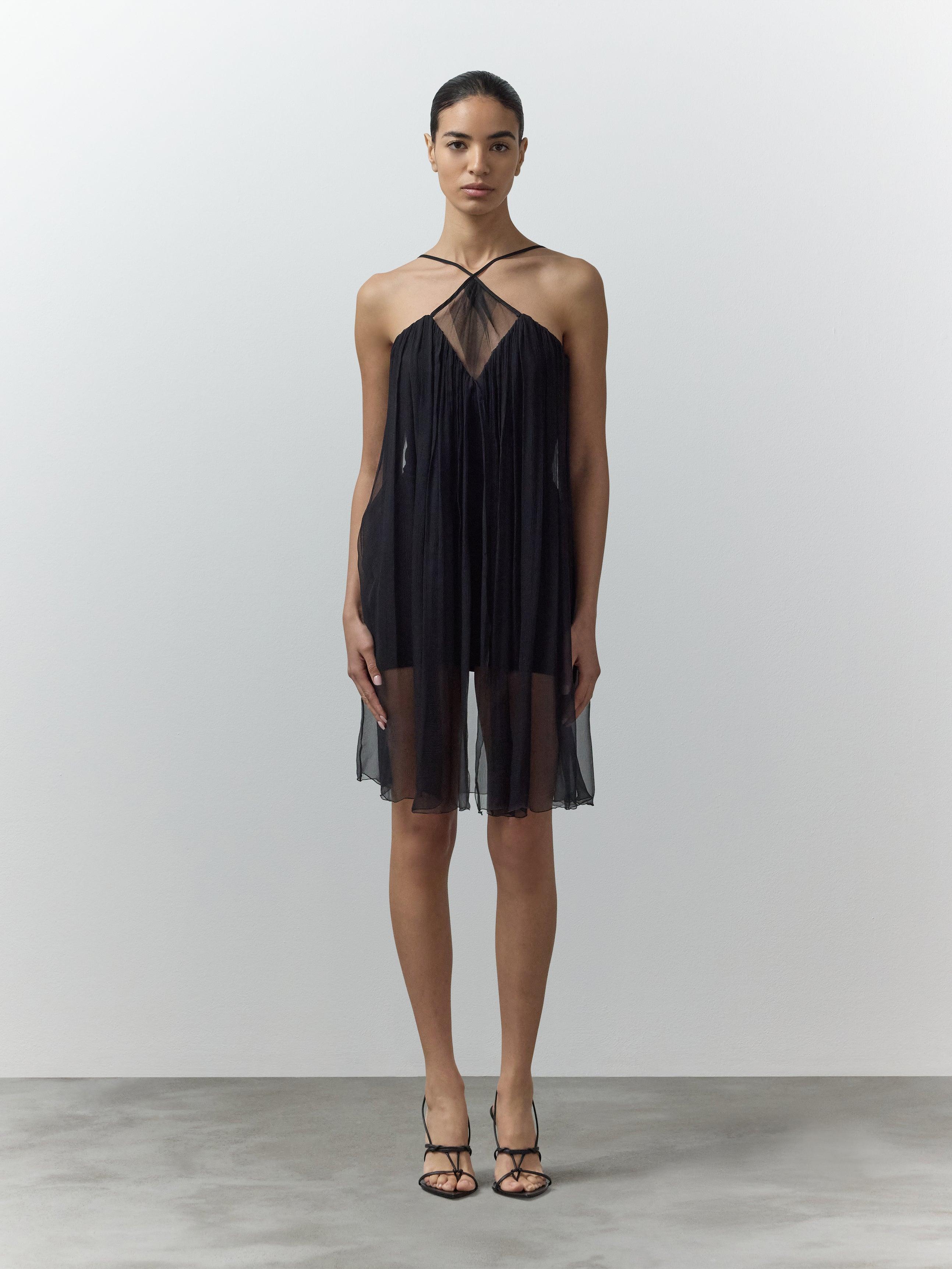 Maya Flared Halter Neck Dress by NENSI DOJAKA