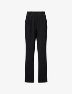 Mesh-Panel Straight-Leg Stretch-Woven Trousers by NENSI DOJAKA Mesh-Panel Straight-Leg Stretch-Woven Trousers by NENSI DOJAKA