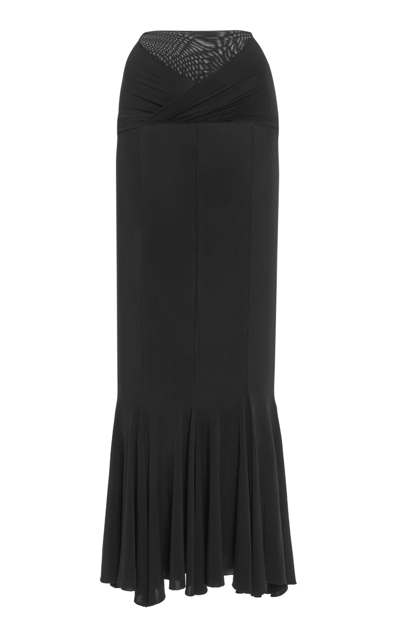 Nensi Dojaka V-Waist Flared Midi Skirt - Moda Operandi by NENSI DOJAKA