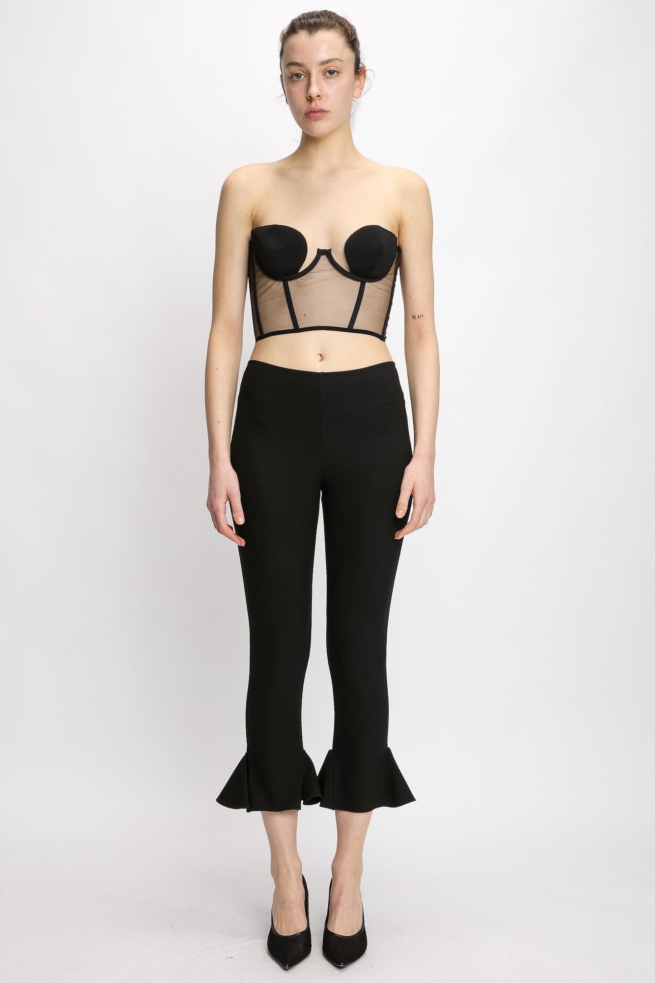 STRAPLESS CROPPED CORSET by NENSI DOJAKA