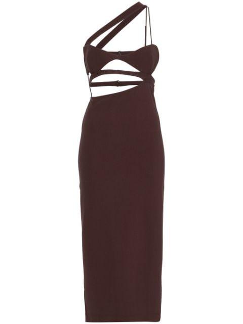 asymmetric midi dress by NENSI DOJAKA