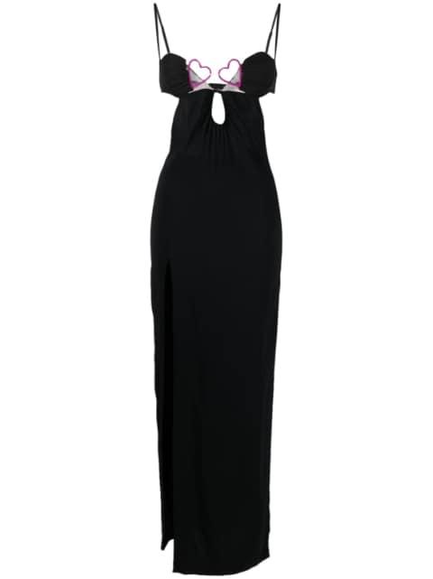bustier-neck sleeveless gown by NENSI DOJAKA