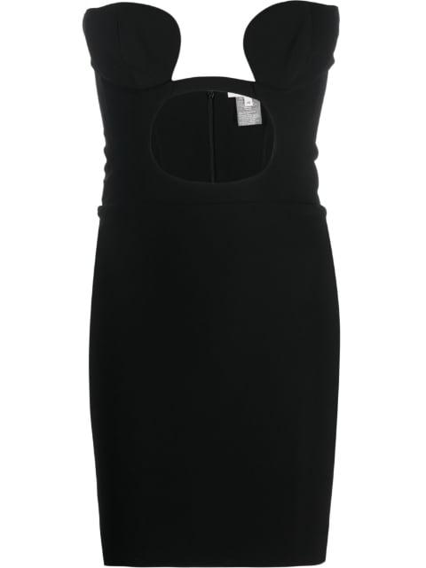 cut-out jersey minidress by NENSI DOJAKA