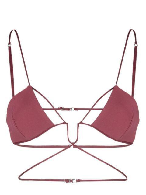 cut-out triangle bra by NENSI DOJAKA
