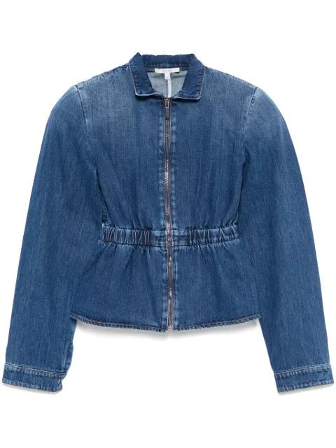 gathered-waist denim jacket by NENSI DOJAKA