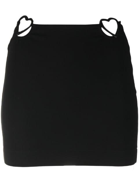 heart cut-out detail miniskirt by NENSI DOJAKA