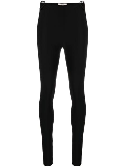 heart-cut out high-waisted leggings by NENSI DOJAKA