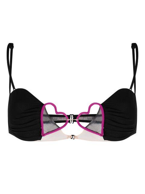 heart-detail underwire bra by NENSI DOJAKA