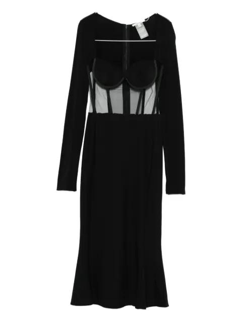 long-sleeve midi dress by NENSI DOJAKA