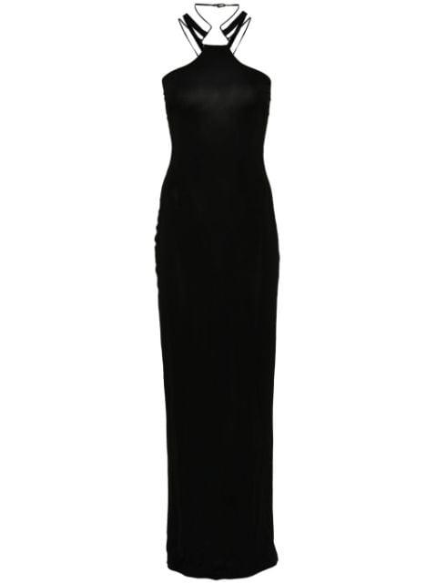 multi-strap maxi dress by NENSI DOJAKA
