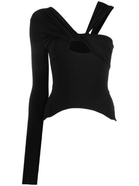 one-shoulder asymmetric top by NENSI DOJAKA