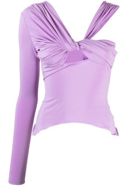 one-shoulder asymmetric top by NENSI DOJAKA