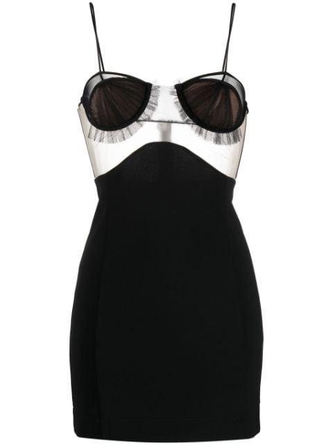 panelled bustier minidress by NENSI DOJAKA