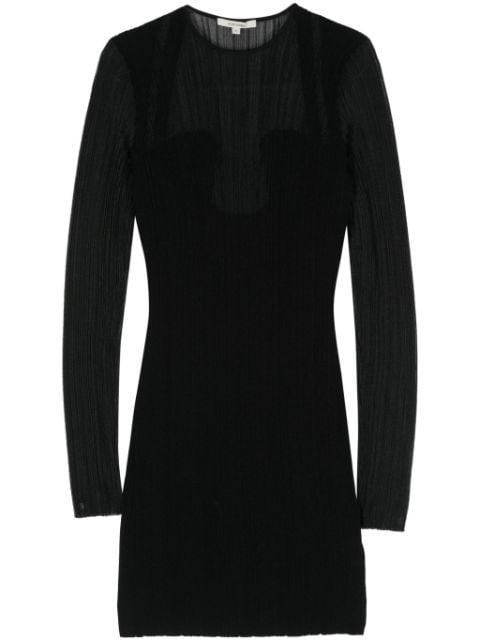 ribbed plissé mini dress by NENSI DOJAKA