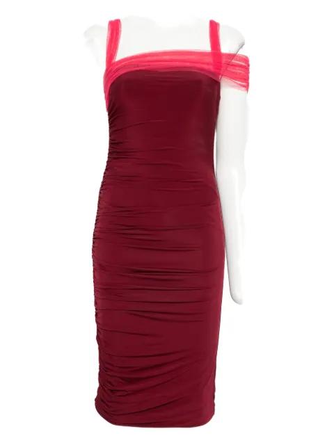ruched midi dress by NENSI DOJAKA