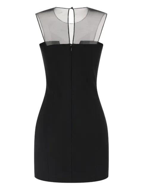 tulle-insert zip-fastening mini dress by NENSI DOJAKA