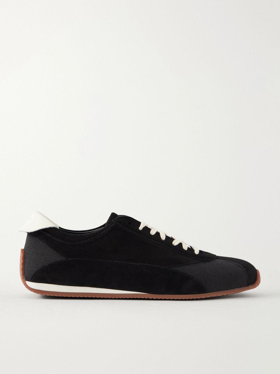 Berenices leather-trimmed suede and mesh sneakers by NEOUS